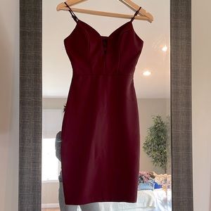 B Darlin Merlot Red Dress